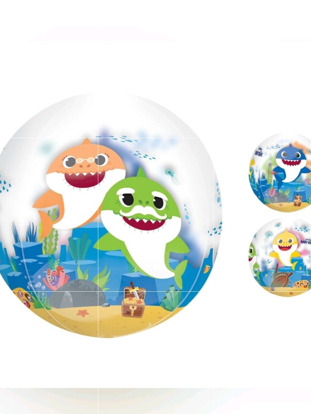 Baby Shark Balloon - See Thru Orbz 15"